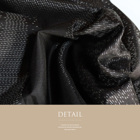 紬 リサイクル 身丈163.8cm 裄68.8cm 袷 デザイン縦枠 ブラック Lサイズ お洒落 カジュアル 正絹 広衿 Sランク