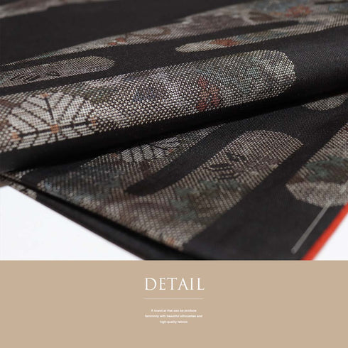 大島紬 リサイクル 身丈162cm 裄64.8cm 袷 美保姿 エ霞 蔦柄 花柄 韓国産 ブラック Lサイズ カジュアル お洒落 証紙 しつけ糸 正絹 広衿 Sランク大島紬 リサイクル 身丈162cm 裄64.8cm 袷 美保姿 エ霞 蔦柄 花柄 韓国産 ブラック Lサイズ カジュアル お洒落 証紙 しつけ糸 正絹 広衿 Sランク