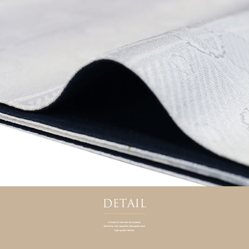 袋帯 リサイクル 帯丈442cm 全通 雪輪地紋 グレー Mサイズ 正絹 新品・未使用品 お洒落