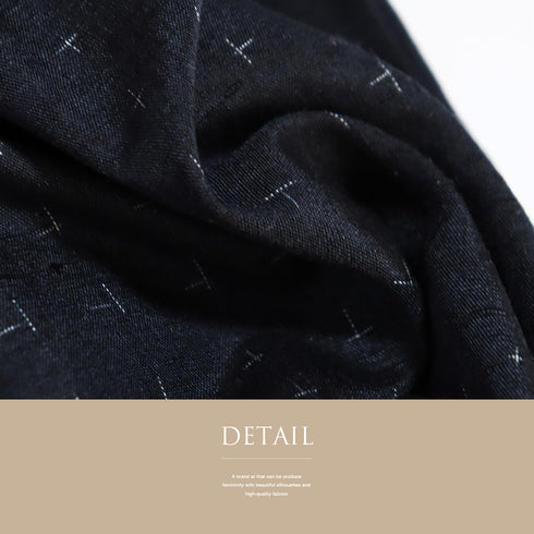 結城紬 リサイクル 身丈164.8cm 裄68cm 袷 横段柄 はたおり娘 ネイビー Lサイズ お洒落 カジュアル 証紙 正絹 広衿 Sランク