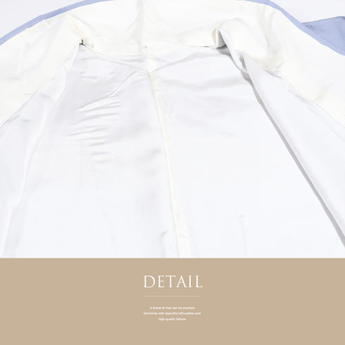 色無地 リサイクル 身丈157.7cm 裄63cm 袷 パールトーン加工 ブルー Mサイズ セミフォーマル お洒落 一つ紋 正絹 広衿 地紋なし Sランク