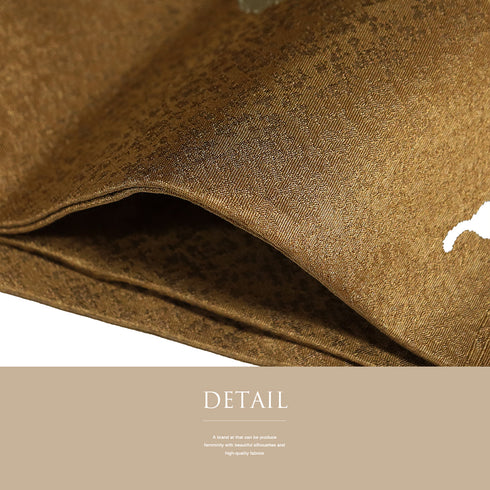 名古屋帯 リサイクル 帯丈360cm 六通 風景模様に猫柄 ブラウン Mサイズ 正絹 Sランク お洒落