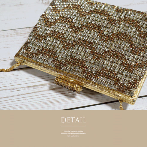 バック アンティーク ラインストーン お洒落 横幅16cm 高さ12.5cm マチ3cm Bランク 和装小物 ET-388