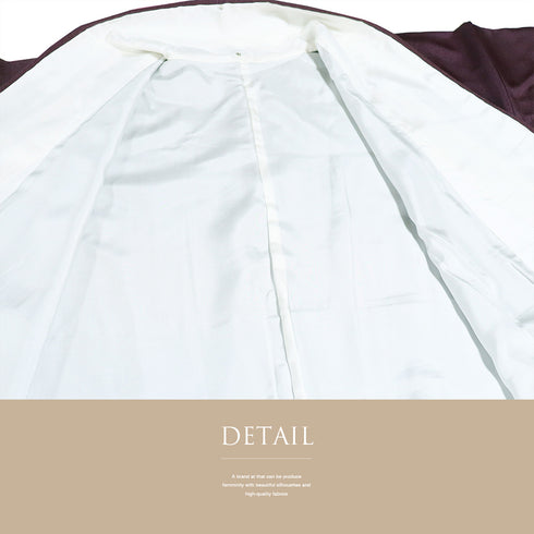 付下げ リサイクル 身丈161.8cm 裄64.8cm 袷 月に波柄 うさぎ柄 刺繍 箔 パープル Lサイズ お洒落 正絹 広衿 Sランク