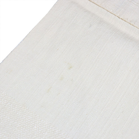 名古屋帯 リサイクル 帯丈352.5cm ポイント柄 丸に花柄 ベージュ Sサイズ 正絹 Aランク カジュアル