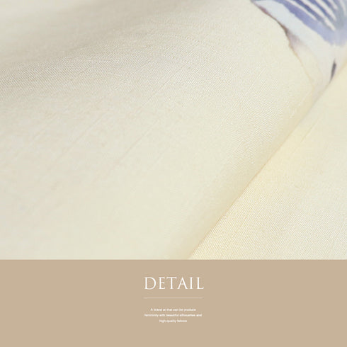 名古屋帯 リサイクル 帯丈372.5cm ポイント柄 招き猫柄 ベージュ Mサイズ 正絹 Cランク カジュアル お洒落