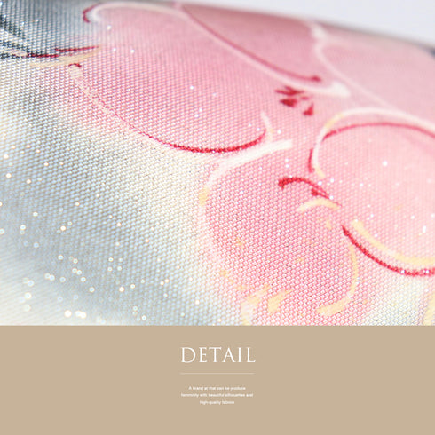 名古屋帯 リサイクル 帯丈357.5cm ポイント柄 花柄 アイボリー Sサイズ 正絹 Sランク お洒落 落款