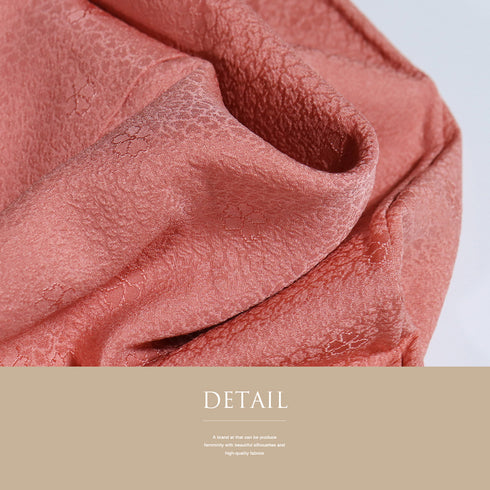 色無地 リサイクル 身丈157.5cm 裄66.4cm 袷 山本寛斎 KANSAIコレクション 小花柄 ピンク Mサイズ セミフォーマル 一つ紋 しつけ糸 正絹 広衿 地紋あり Sランク