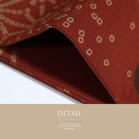 京袋帯 リサイクル 帯丈380cm 六通 雪輪に花各種柄 レッド Lサイズ ポリエステル 新品・未使用品 お洒落