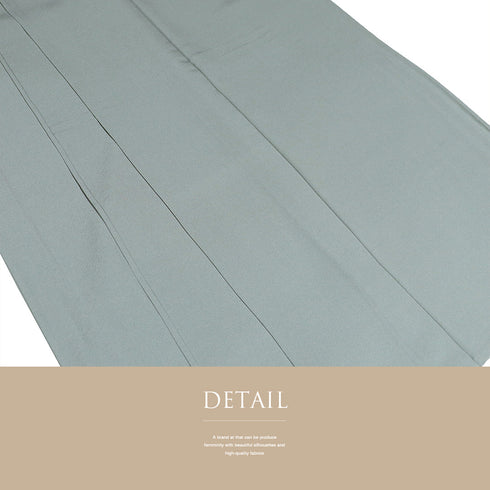 色無地 リサイクル 身丈161cm 裄65.6cm 単衣 グレー Lサイズ セミフォーマル 一つ紋 しつけ糸 正絹 広衿 Sランク