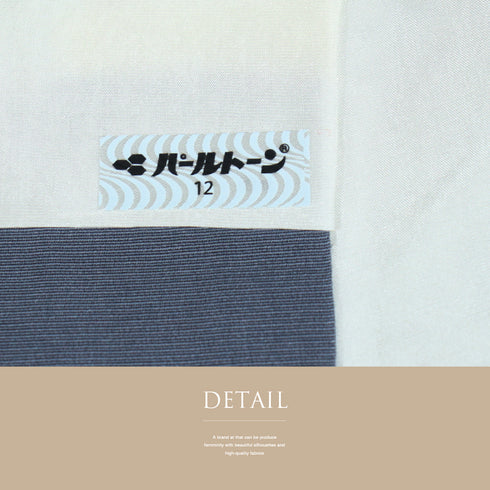 訪問着 リサイクル 身丈163cm 裄67.4cm 袷 花柄 パールトーン加工 箔 ブルー Lサイズ お洒落 正絹 広衿 Aランク