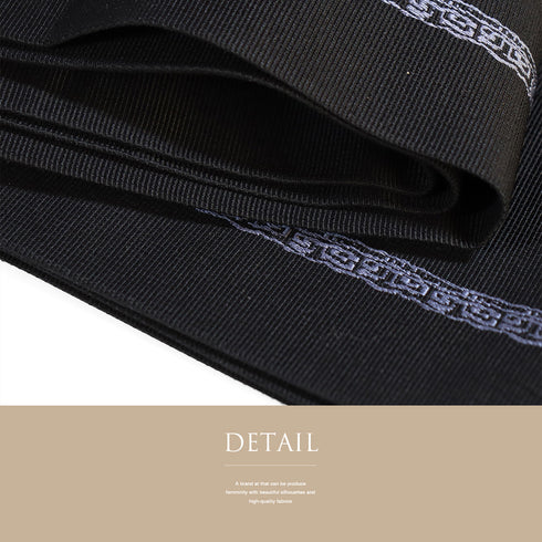 角帯 リサイクル 帯丈394cm 全通 ブラック 正絹 Sランク カジュアル お洒落