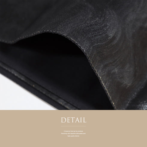 袋帯 リサイクル 帯丈428cm 六通 墨流し ブラック Sサイズ 正絹 新品・未使用品 お洒落