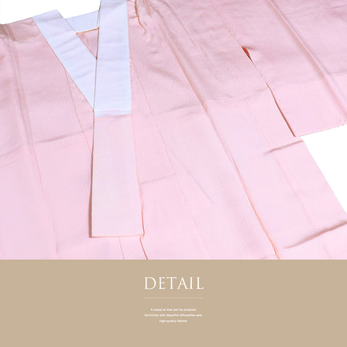 長襦袢 リサイクル 長襦袢 身丈133.5cm 裄64.4cm 袷 裾ぼかし柄 ピンク Sサイズ 正絹 袖無双 Sランク