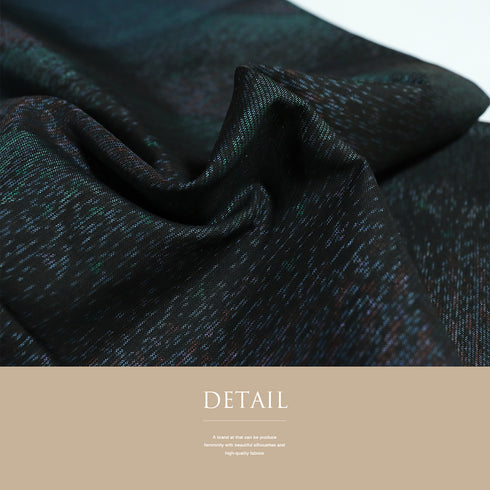 紬 リサイクル 身丈164.8cm 裄70.4cm 袷 裾柄 ネイビー Lサイズ お洒落 正絹 広衿 Aランク