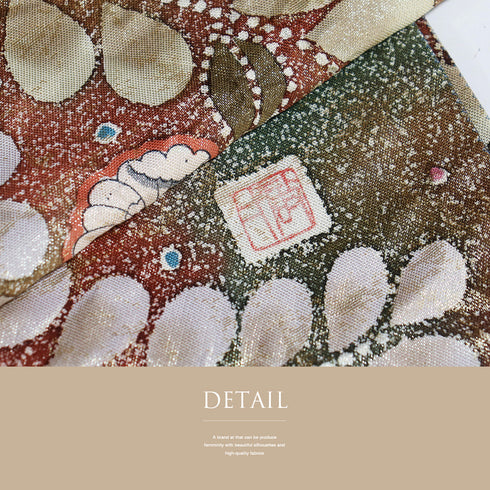 袋帯 リサイクル 帯丈422cm ポイント柄 辻が花 多色 Sサイズ 正絹 新品・未使用品 お洒落