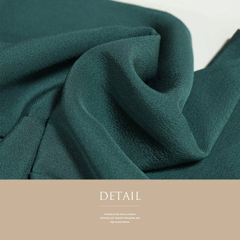 色無地 リサイクル 身丈153.5cm 裄63cm 袷 グリーン Sサイズ セミフォーマル 一つ紋 正絹 広衿 地紋なし Sランク