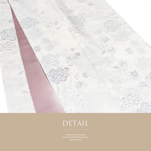 紬 リサイクル 身丈152cm 裄62.8cm 袷 御所車に花柄 ベージュ Sサイズ カジュアル お洒落 しつけ糸 正絹 広衿 Aランク