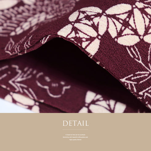 名古屋帯 リサイクル 帯丈337.5cm 全通 鶴柄 直物柄 レッド SSサイズ 混合 Sランク お洒落