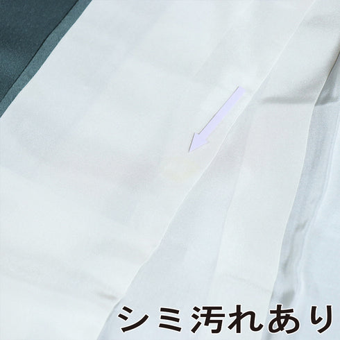 訪問着 リサイクル 身丈155cm 裄65.2cm 袷 花唐草柄 金駒刺繍 箔 グリーン Sサイズ セミフォーマル お洒落 正絹 広衿 Bランク