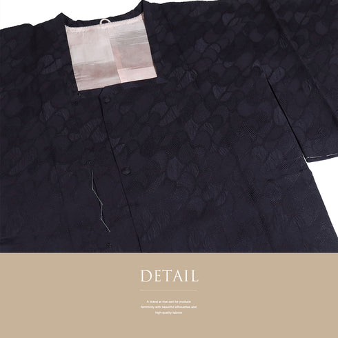 道行コート リサイクル 身丈86.7cm 裄65.6cm 袷 ふくれ織り ショール付き パープル Mサイズ お洒落 しつけ糸 正絹 Sランク