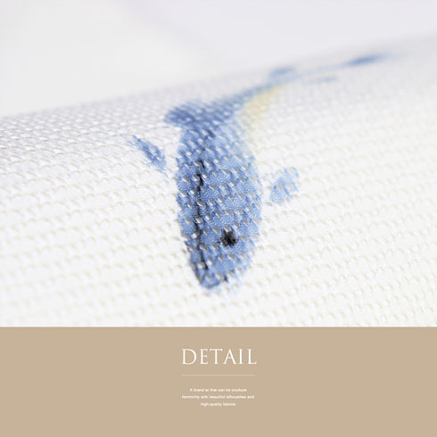 名古屋帯 リサイクル 帯丈367.5cm ポイント柄 夏用 魚柄 ホワイト Mサイズ 正絹 Aランク カジュアル