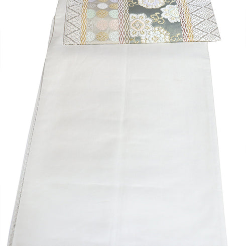 袋帯 リサイクル 帯丈428cm 六通 唐草吉祥文様 多色 Sサイズ 正絹 Sランク フォーマル セミフォーマル