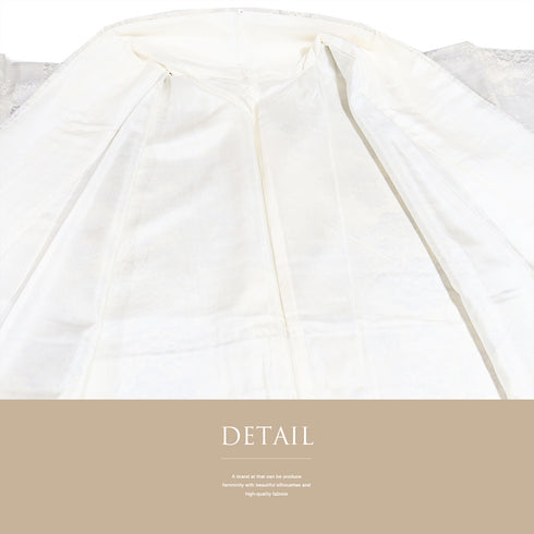 紬 リサイクル 身丈152cm 裄62.8cm 袷 御所車に花柄 ベージュ Sサイズ カジュアル お洒落 しつけ糸 正絹 広衿 Aランク