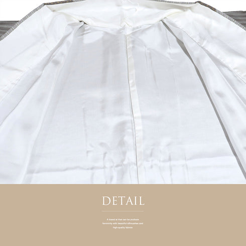 小紋 リサイクル 身丈162.3cm 裄63.4cm 袷 幾何学柄 箔 グレー Lサイズ お洒落 カジュアル 正絹 広衿 Sランク