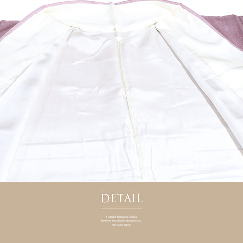 小紋 リサイクル 身丈171.5cm 裄68.4cm 袷 パールトーン加工 花柄 飛び柄 大和の歴史 パープル LLサイズ お洒落 証紙 しつけ糸 正絹 広衿 Sランク