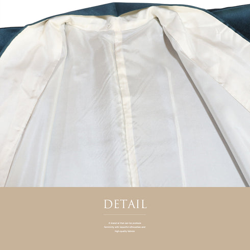 付下げ リサイクル 身丈170.8cm 裄68.4cm 袷 鳳凰に花唐草柄 地紋 箔 金彩 螺鈿風 ネイビー LLサイズ お洒落 正絹 広衿 Sランク