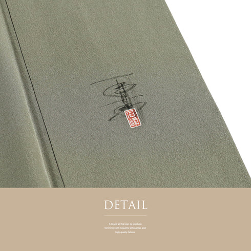 訪問着 リサイクル 身丈155.3cm 裄63.8cm 袷 京加賀友禅 百貫石峰作 パールトーン加工 花籠柄 グレー Sサイズ フォーマル セミフォーマル 一つ紋 正絹 広衿 Sランク