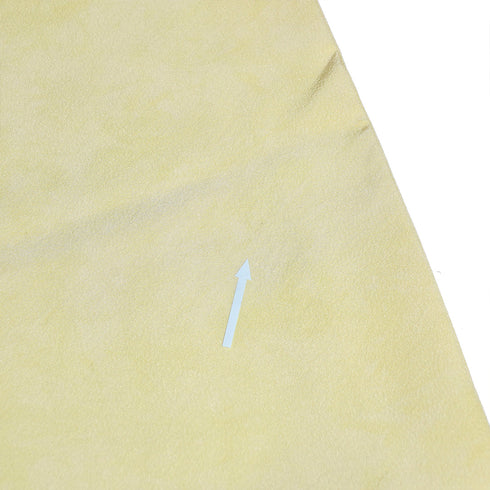 訪問着 リサイクル 身丈164.5cm 裄66.4cm 袷 花柄 箔 イエロー Lサイズ セミフォーマル 正絹 広衿 Aランク