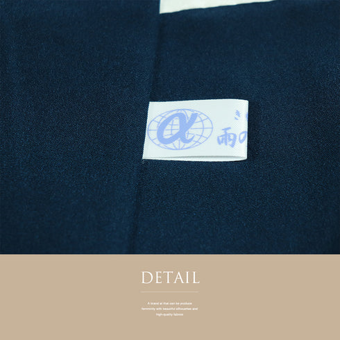 訪問着 リサイクル 身丈148cm 裄62.2cm 袷 デザイン花柄 地紋 京・綾小路 あうん坊 ネイビー SSサイズ お洒落 正絹 広衿 Sランク