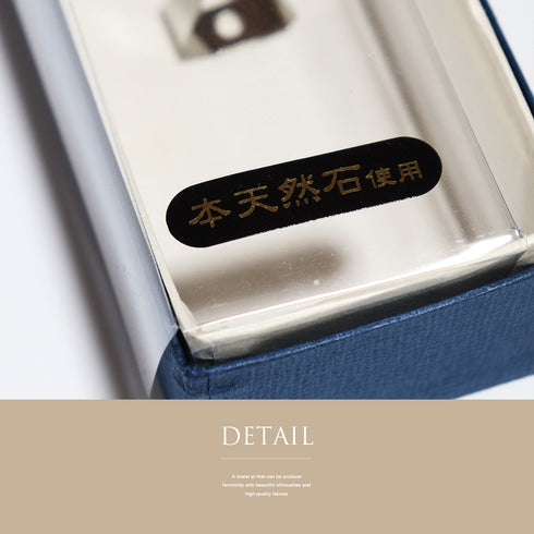 帯締め リサイクル 手組紐 オレンジ 正絹 新品・未使用品 本天然石 西村菊次郎作