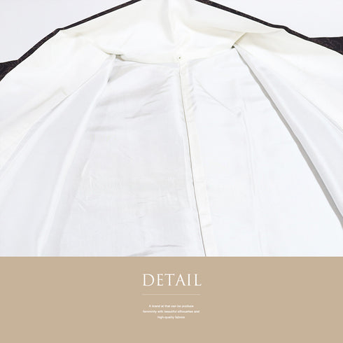 小紋 リサイクル 身丈167cm 裄66.4cm 袷 花柄 パープル LLサイズ お洒落 カジュアル 正絹 広衿 Aランク