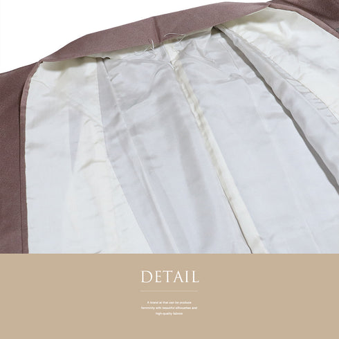 訪問着 リサイクル 身丈156.5cm 裄62.8cm 袷 蘇州刺繍 鴛鴦柄 パープル Mサイズ フォーマル セミフォーマル 落款 しつけ糸 正絹 広衿 Sランク