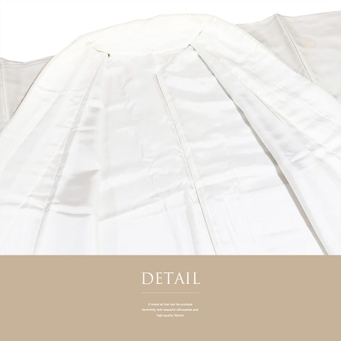 小紋 リサイクル 身丈153.8cm 裄64.8cm 袷 お召 菊やデザイン鶴 パールトーン加工 グレー Sサイズ お洒落 正絹 広衿 Sランク