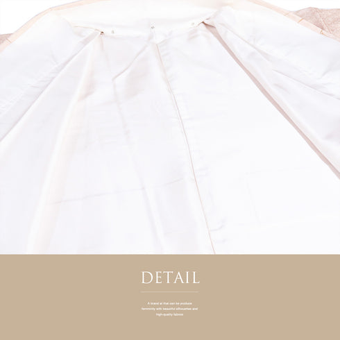 小紋 リサイクル 身丈161cm 裄67.2cm 袷 さくらぼかし柄 花枝柄 パールトーン加工 ピンク Lサイズ お洒落 カジュアル 正絹 広衿 Sランク