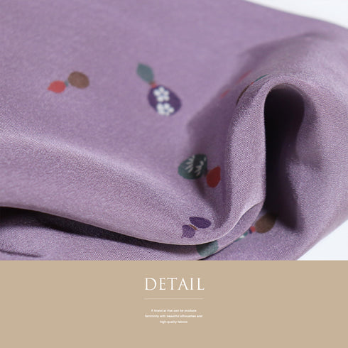 長襦袢 リサイクル 長襦袢 身丈118.5cm 裄63.6cm 袷 瓢箪柄 居敷当て付き パープル Sサイズ お洒落 カジュアル 正絹 袖無双 Sランク