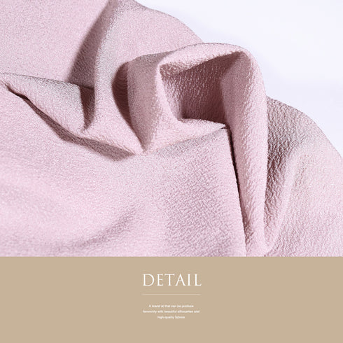 色無地 リサイクル 身丈163cm 裄64.2cm 単衣 長襦袢セット ピンク Lサイズ セミフォーマル お洒落 一つ紋 ポリエステル 洗える着物 バチ衿 Sランク