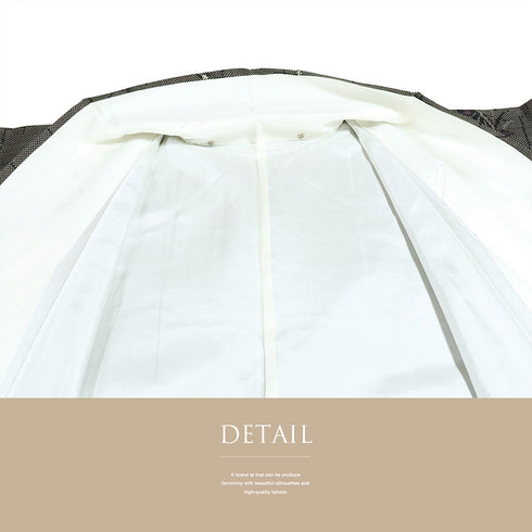 紬 リサイクル 身丈156.2cm 裄65.2cm 袷 草花柄 ブラウン Mサイズ お洒落 カジュアル しつけ糸 正絹 広衿 Sランク