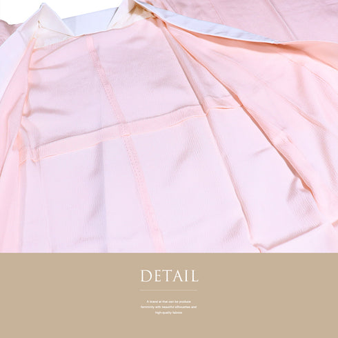 長襦袢 リサイクル 長襦袢 身丈133.5cm 裄64.4cm 袷 裾ぼかし柄 ピンク Sサイズ 正絹 袖無双 Sランク