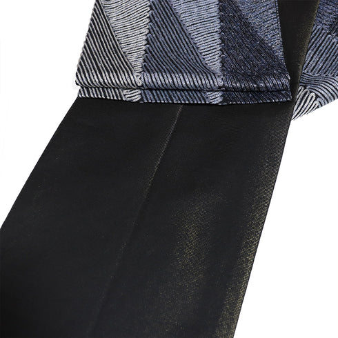 袋帯 リサイクル 帯丈438cm 全通 無月 ブルー Mサイズ 正絹 Sランク お洒落