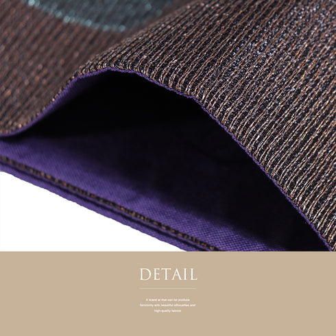 袋帯 リサイクル 帯丈432cm 六通 時代屋 幾何学模様 ブラウン Sサイズ 正絹 新品・未使用品ランク お洒落