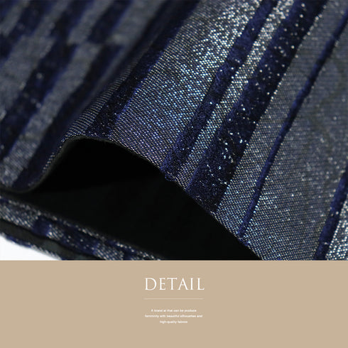 袋帯 リサイクル 帯丈464cm ポイント柄 蔦柄 ビロード織り ネイビー LLサイズ 正絹 新品・未使用品 お洒落