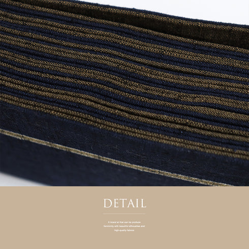 角帯 リサイクル 全通 草木染め 本場結城紬 結織苑 リバーシブル ネイビー サイズ 新品・未使用品 カジュアル お洒落