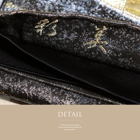 袋帯 リサイクル 帯丈448cm 六通 長島成織物 ゴールド Mサイズ 正絹 Sランク フォーマル お洒落