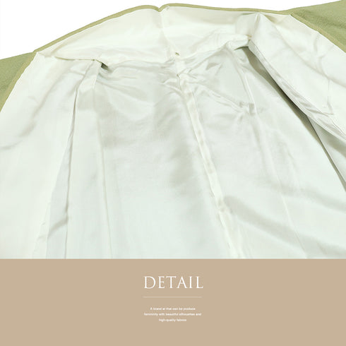 色無地 リサイクル 身丈162.8cm 裄68.4cm 袷 ぼかし グリーン Lサイズ セミフォーマル 一つ紋 しつけ糸 正絹 広衿 Sランク