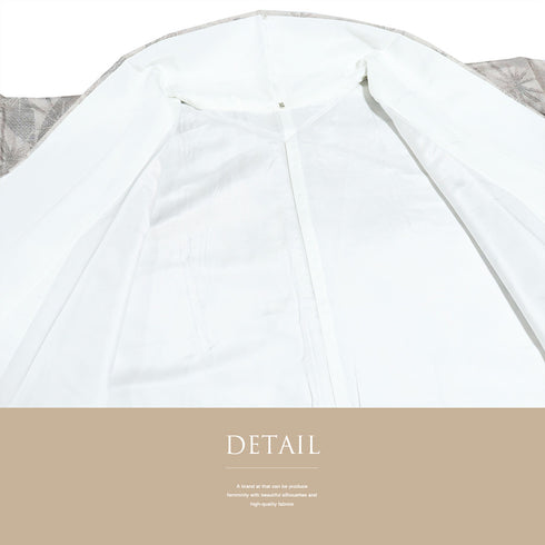 大島紬 リサイクル 身丈151.3cm 裄62.8cm 袷 麻の葉柄 薬草染め 車輪梅 赤土 パープル Sサイズ お洒落 カジュアル 証紙 正絹 広衿 Sランク